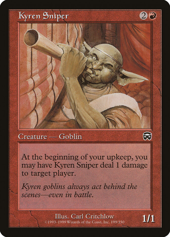 Kyren Sniper card front