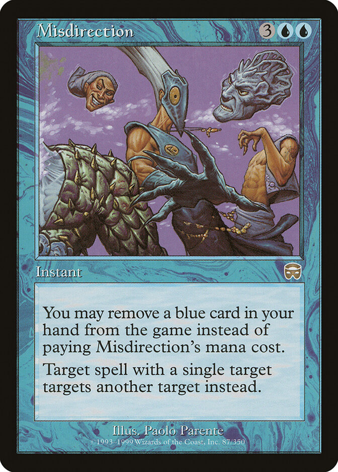 Misdirection card front