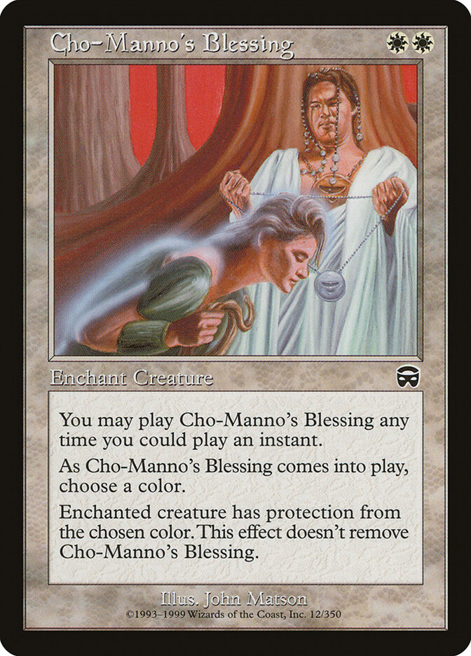 Cho-Manno's Blessing card front