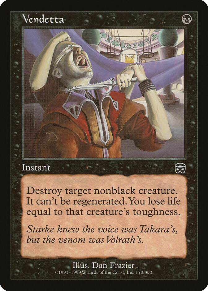 Vendetta card front