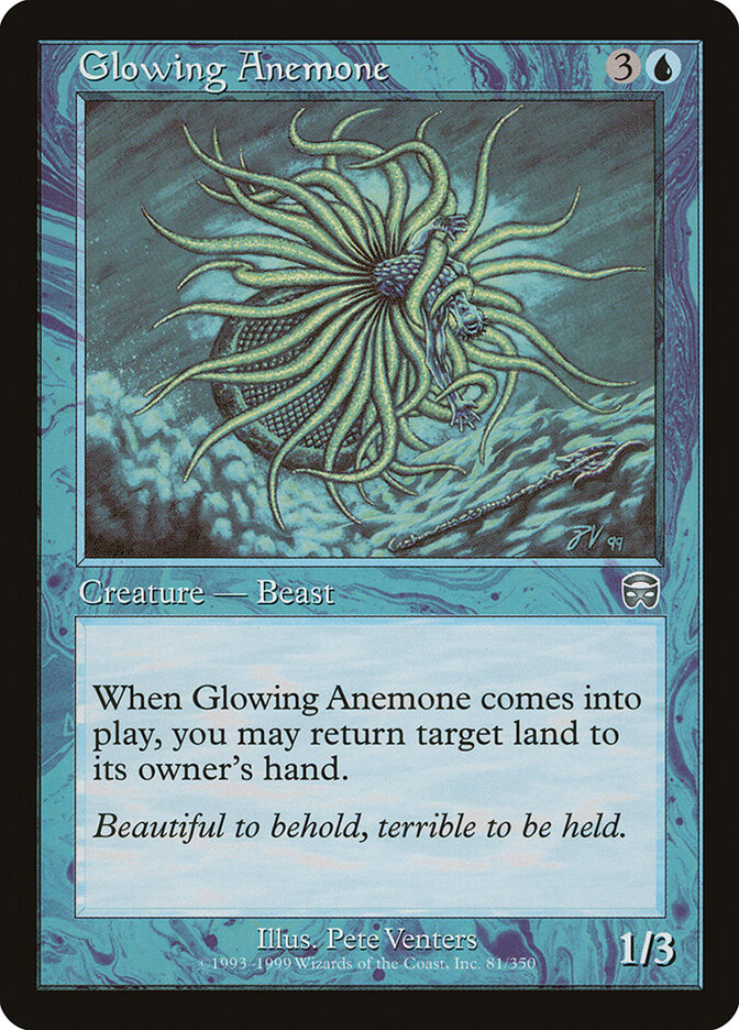 Glowing Anemone card front