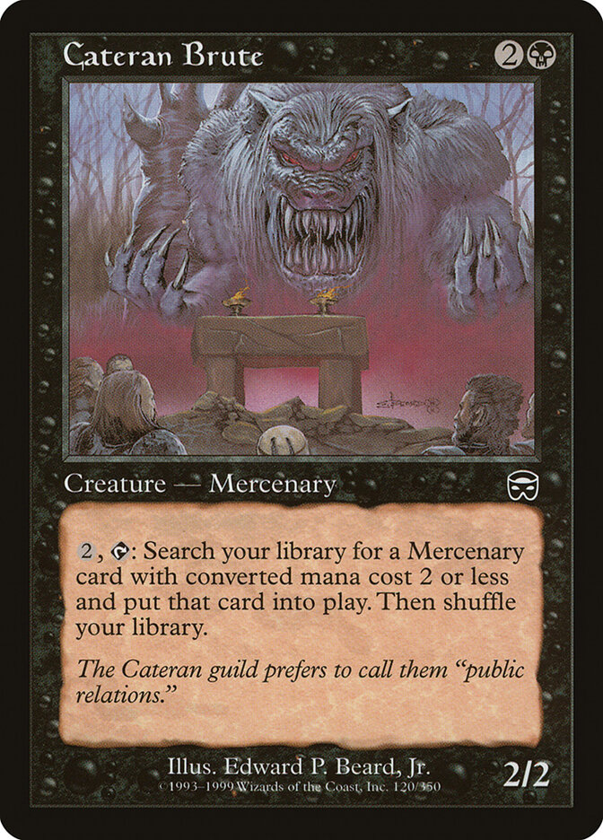 Cateran Brute card front