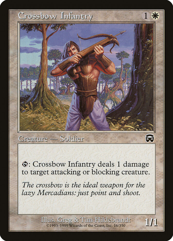 Crossbow Infantry card front