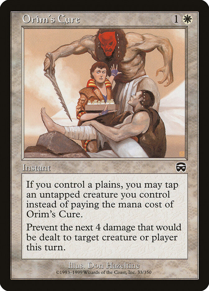 Orim's Cure card front