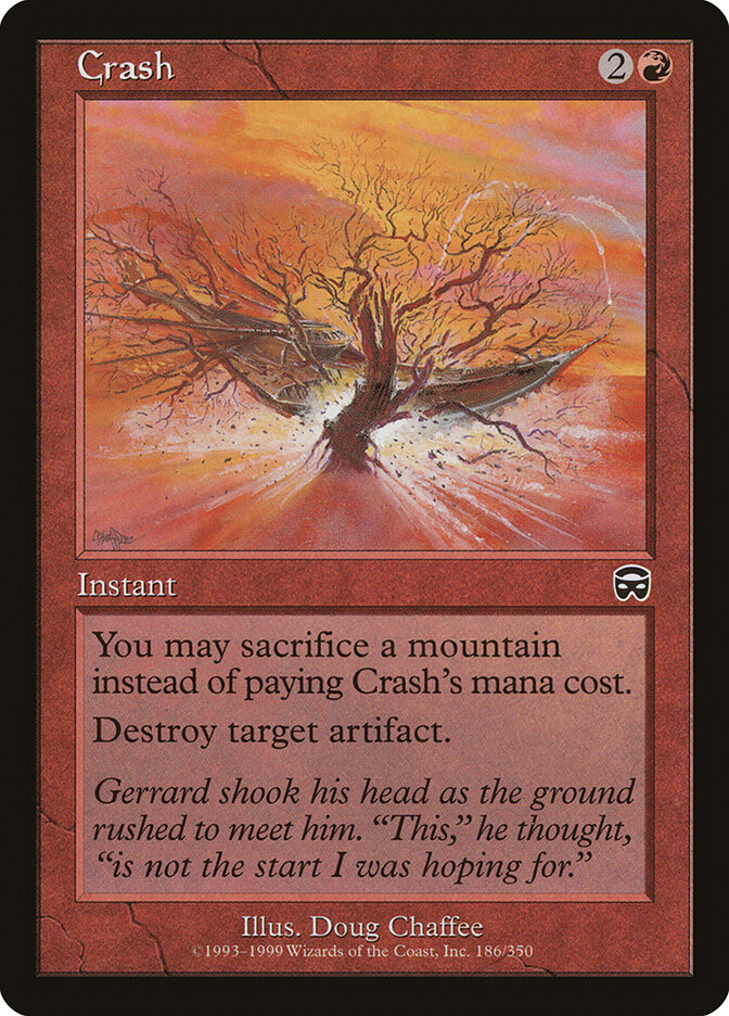 Crash card front