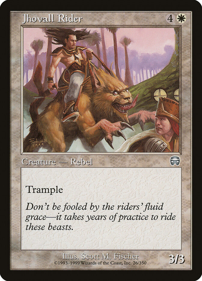 Jhovall Rider card front