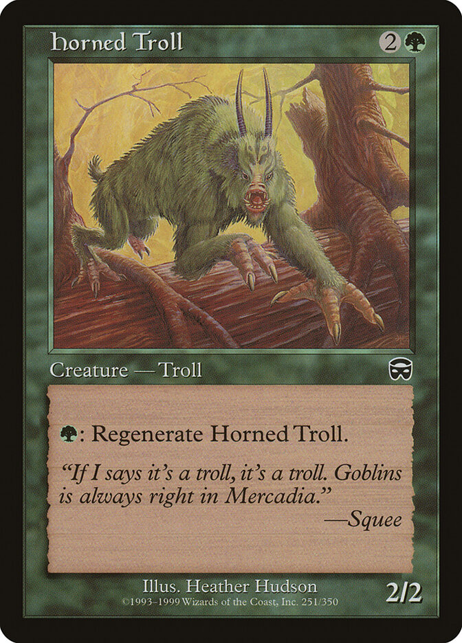 Horned Troll card front