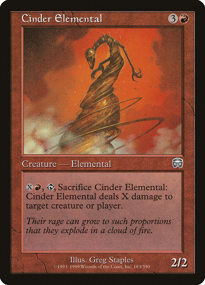 Cinder Elemental card front