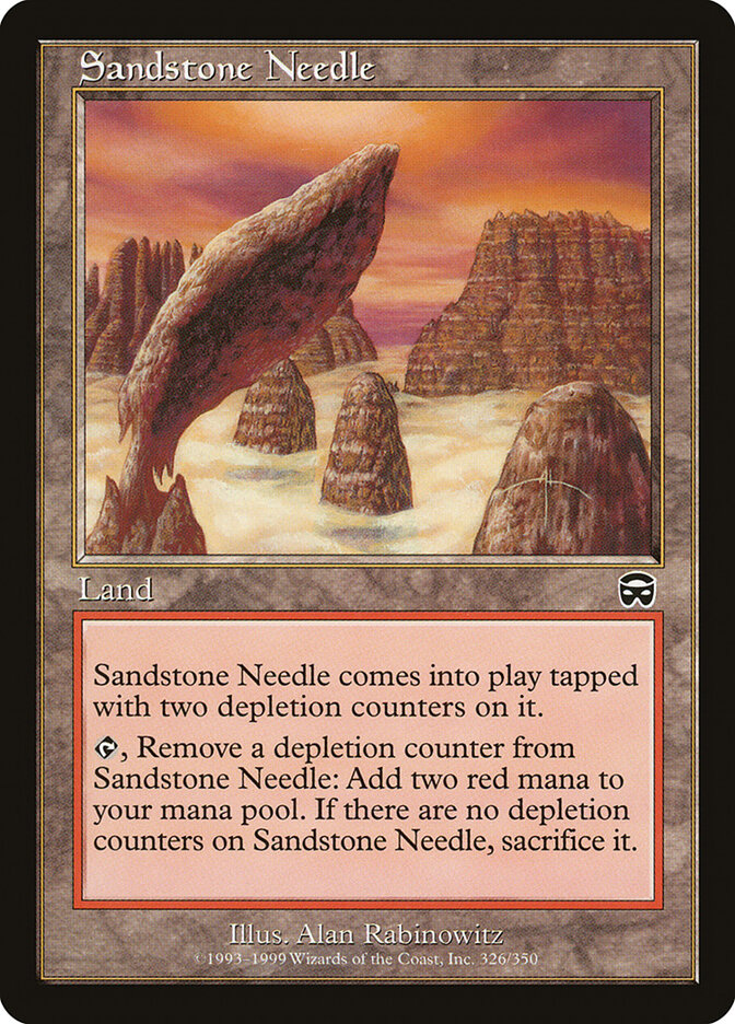 Sandstone Needle card front