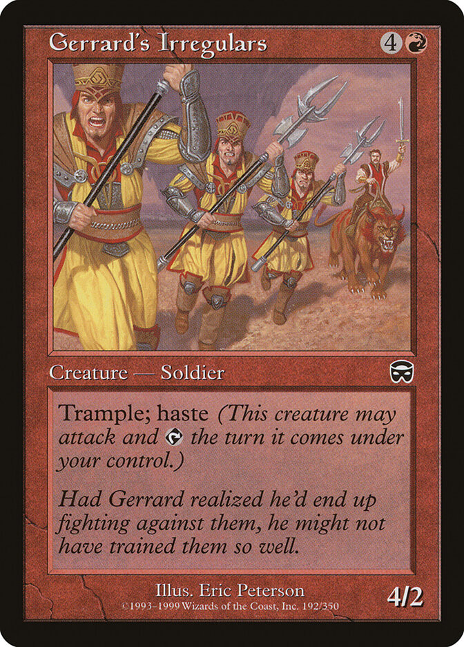 Gerrard's Irregulars card front
