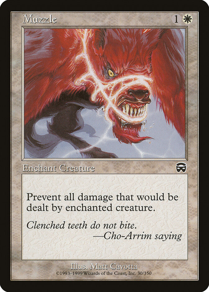 Muzzle card front