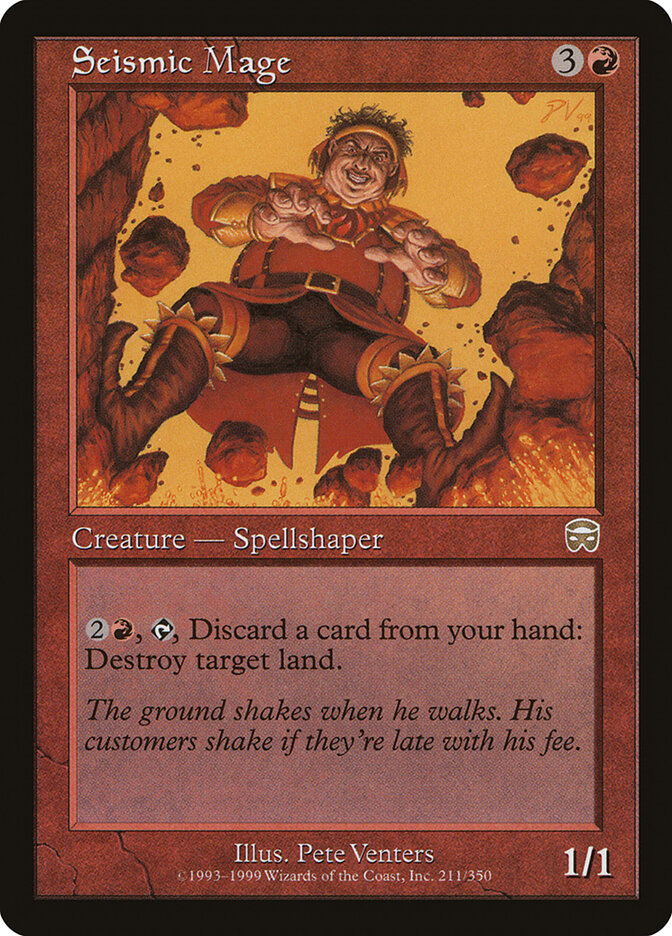 Seismic Mage card front