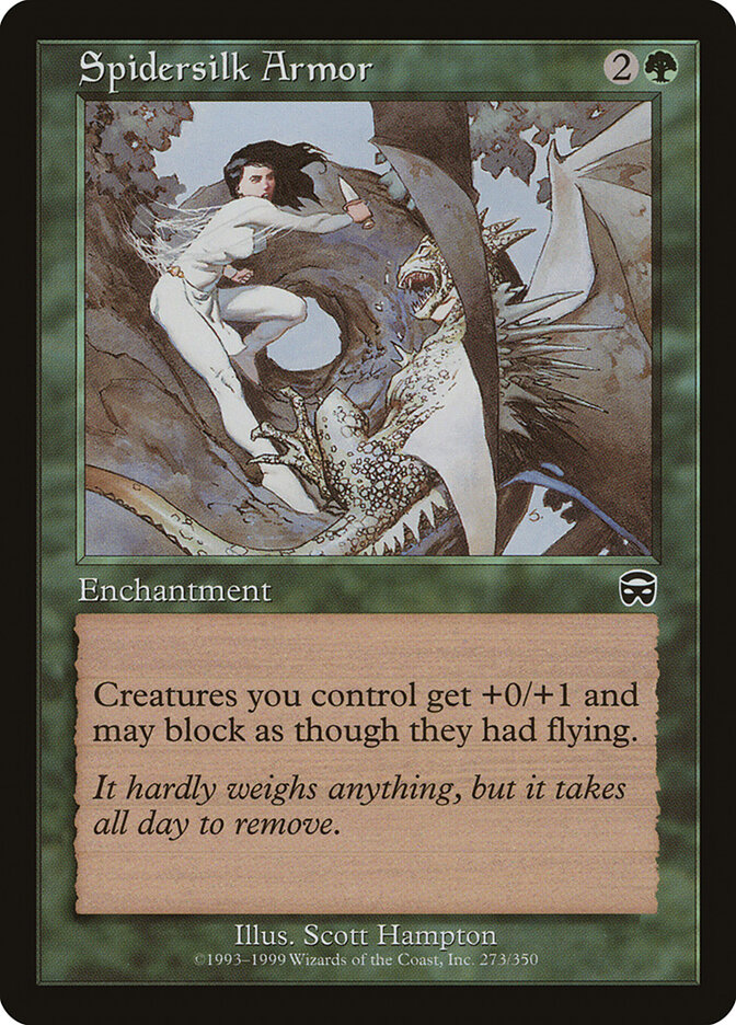 Spidersilk Armor card front
