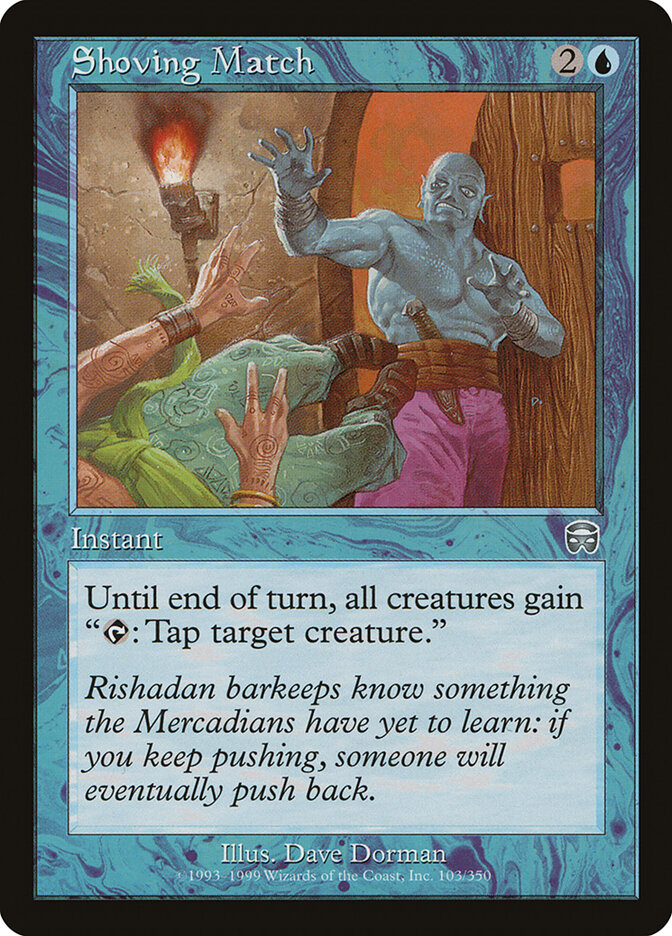 Shoving Match card front