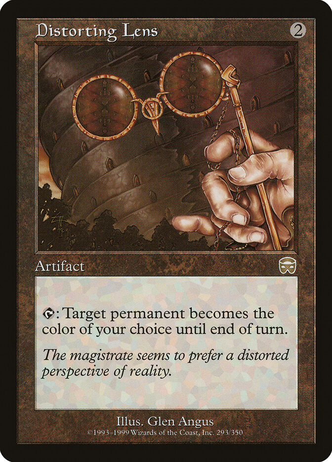 Distorting Lens card front