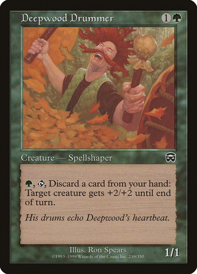 Deepwood Drummer card front