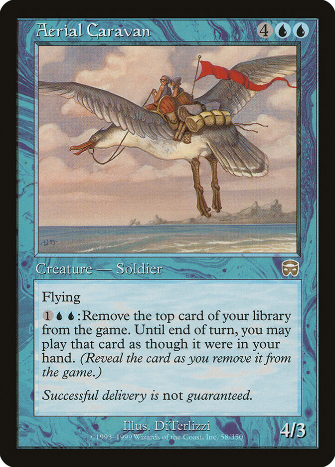 Aerial Caravan card front