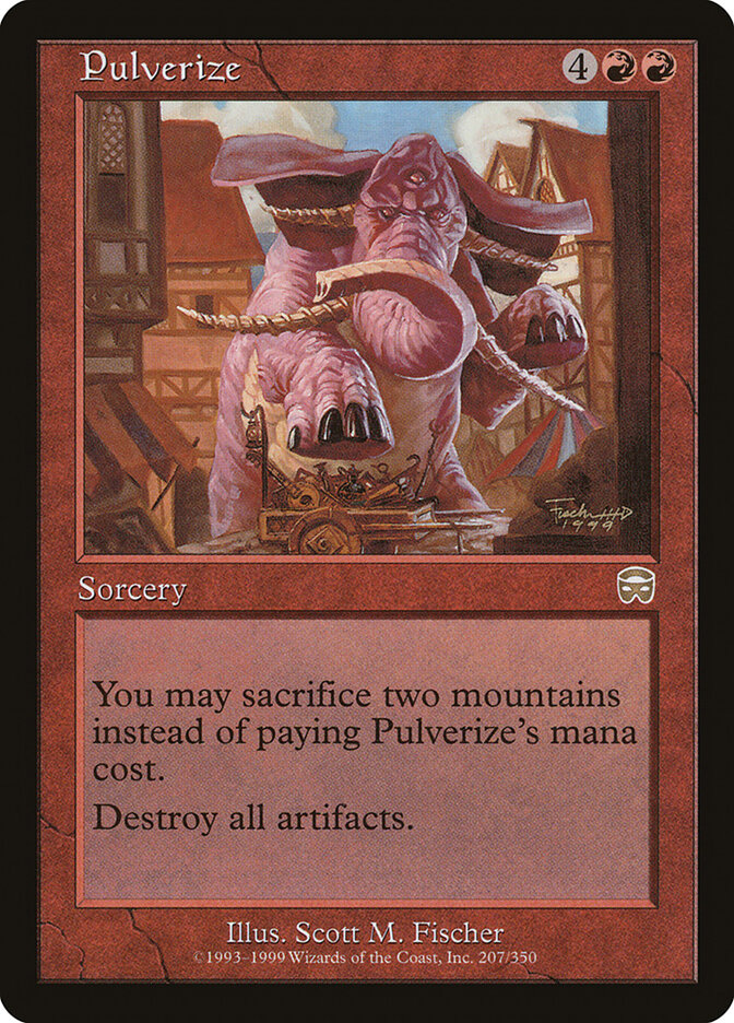Pulverize card front