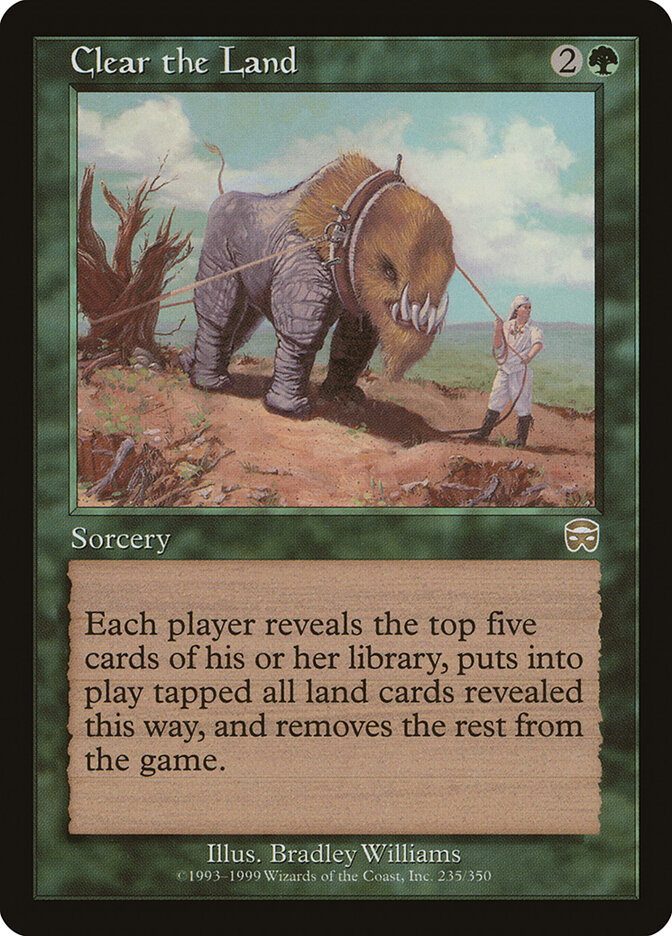 Clear the Land card front