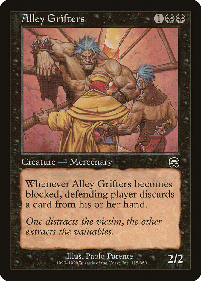 Alley Grifters card front