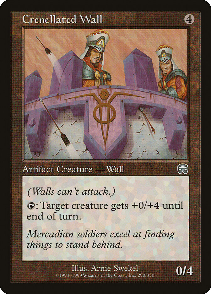 Crenellated Wall card front