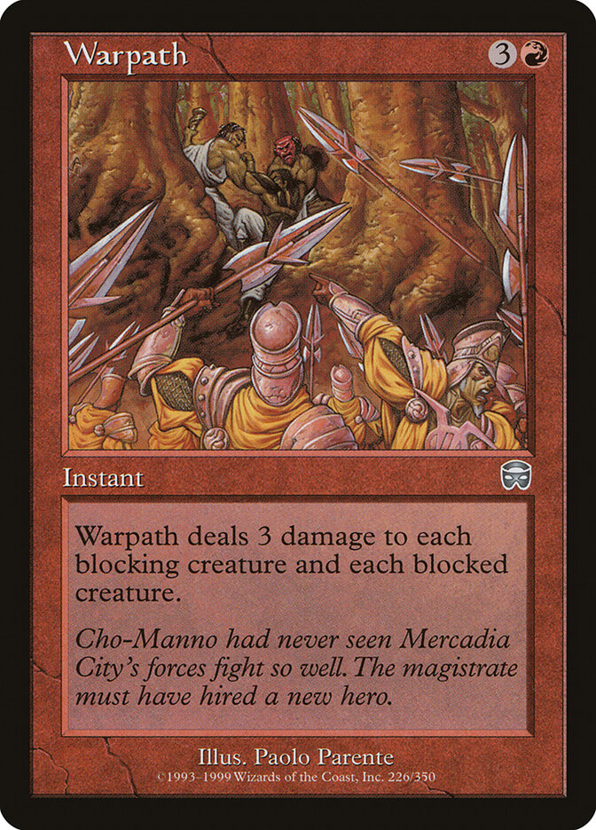 Warpath card front