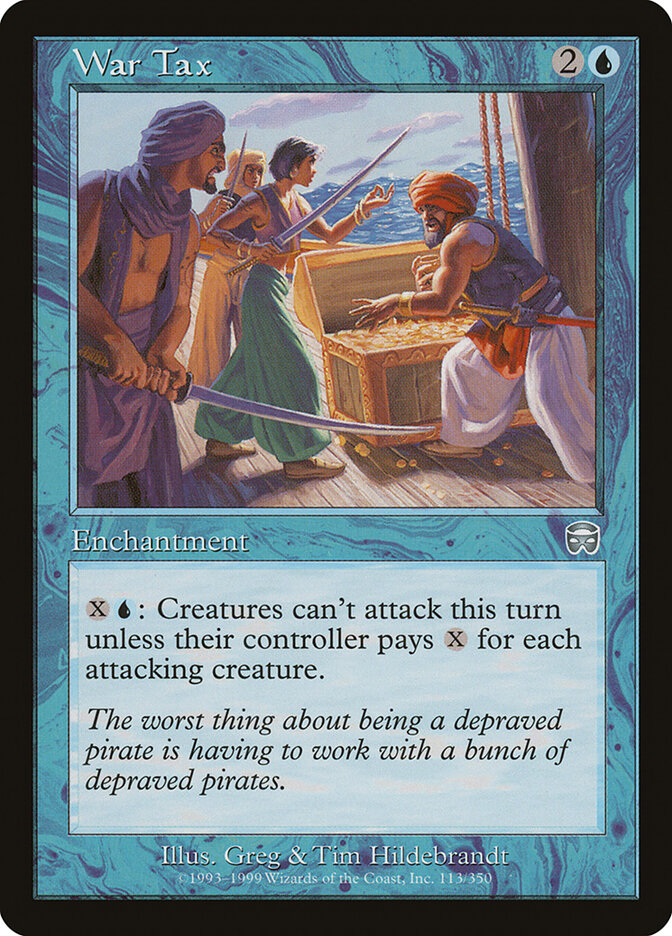 War Tax card front