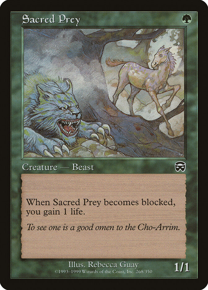 Sacred Prey card front