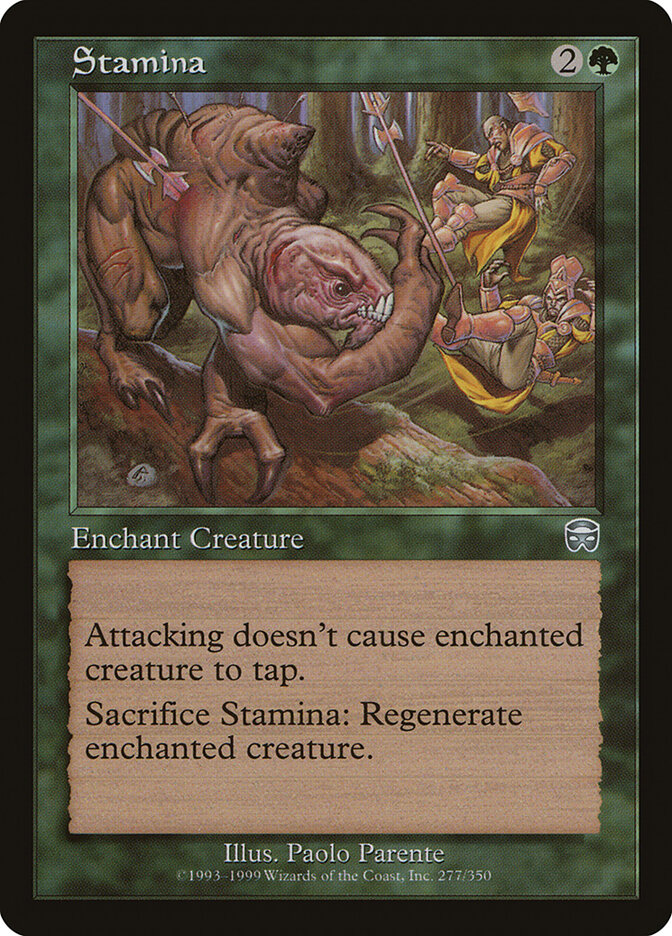 Stamina card front