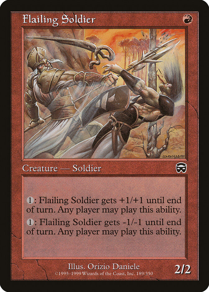 Flailing Soldier card front
