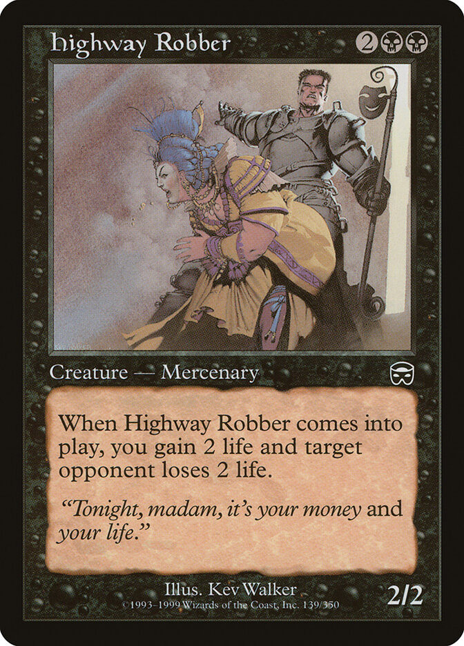 Highway Robber card front