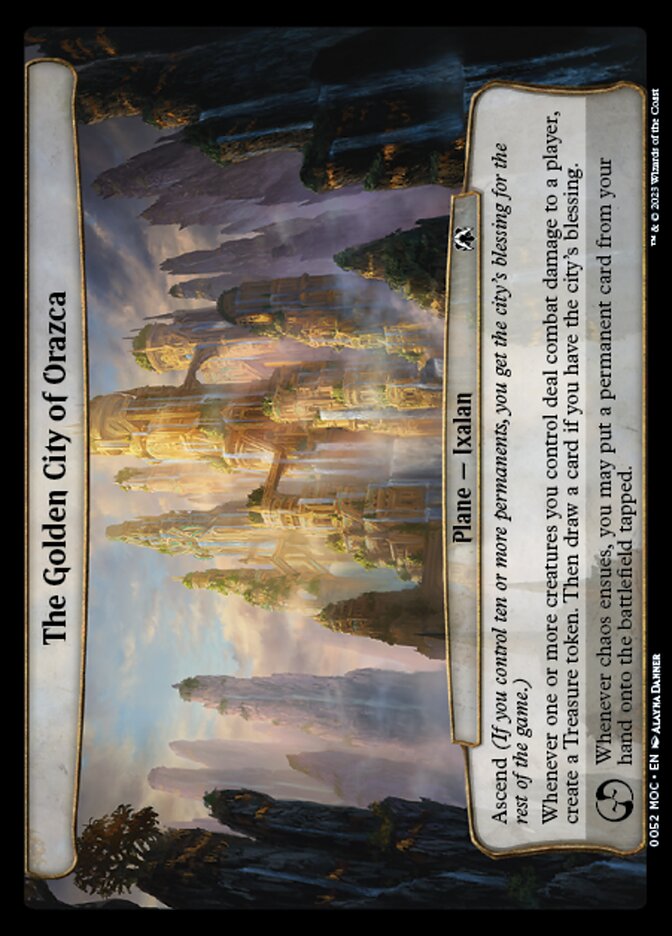 The Golden City of Orazca card front