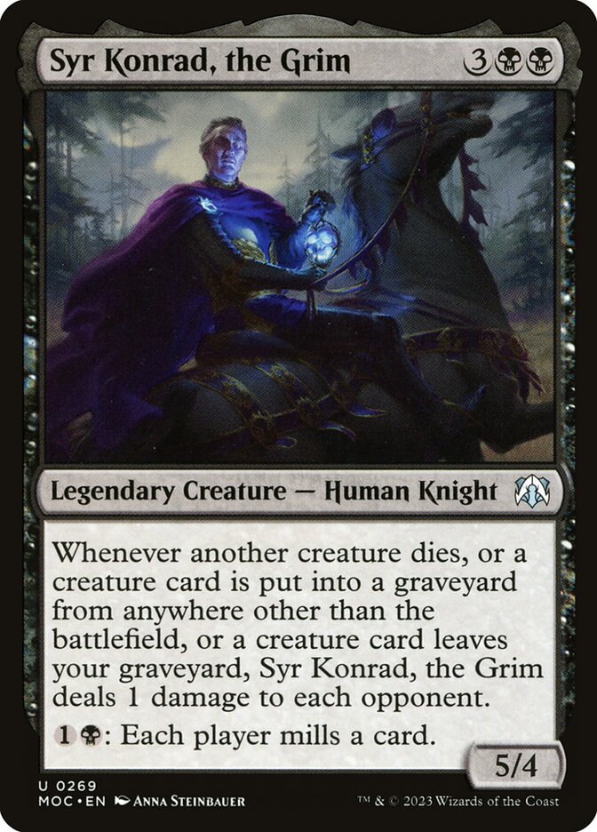 Syr Konrad, the Grim card front