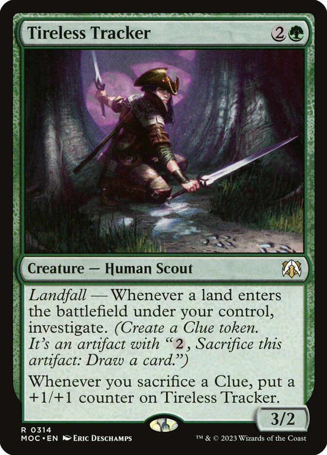 Tireless Tracker card front