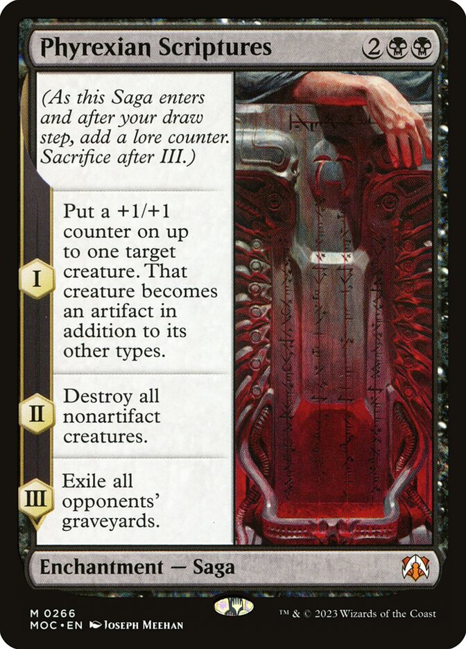Phyrexian Scriptures card front