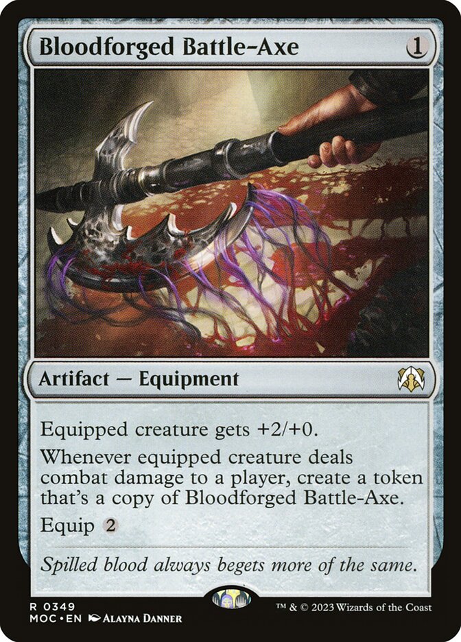 Bloodforged Battle-Axe card front
