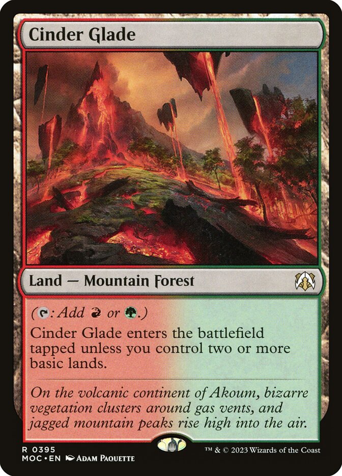 Cinder Glade card front
