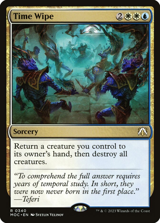 Time Wipe card front