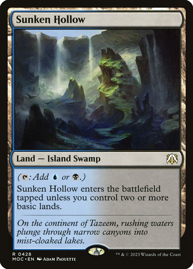 Sunken Hollow card front