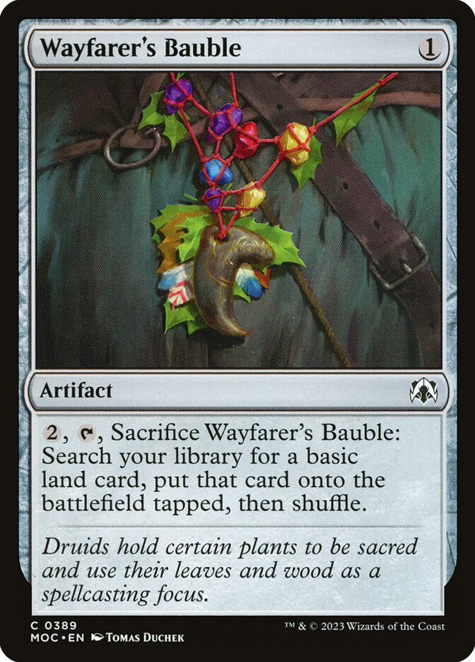 Wayfarer's Bauble card front