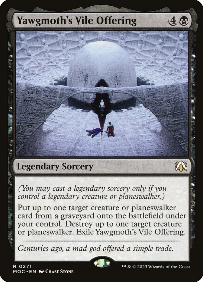 Yawgmoth's Vile Offering card front