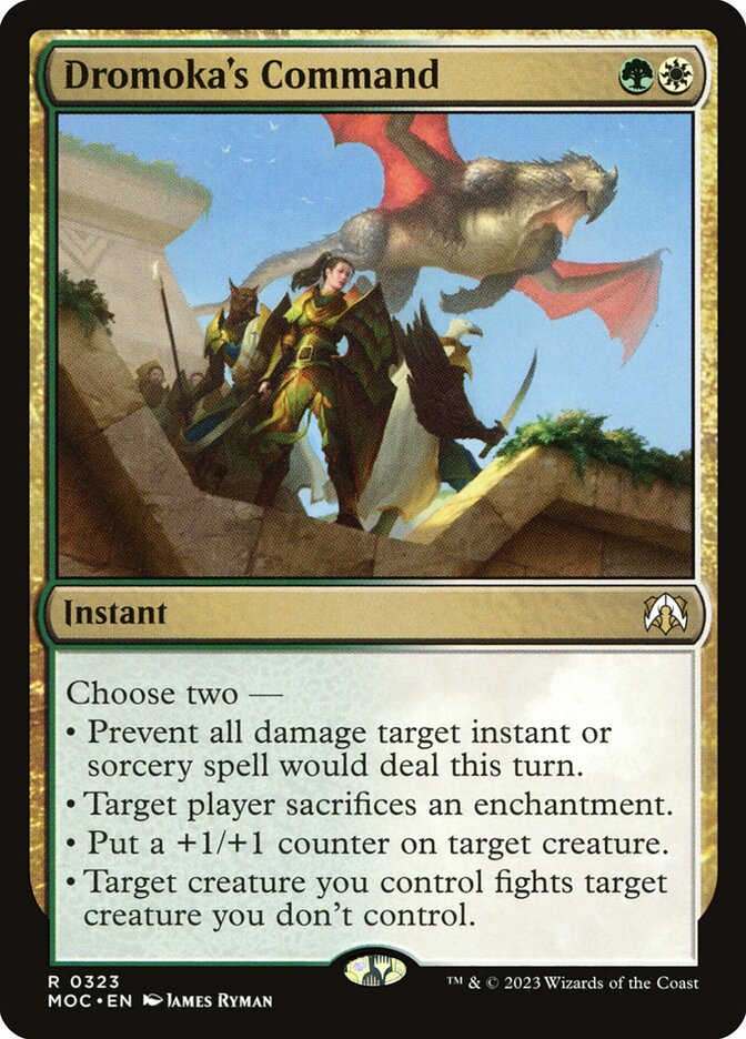 Dromoka's Command card front