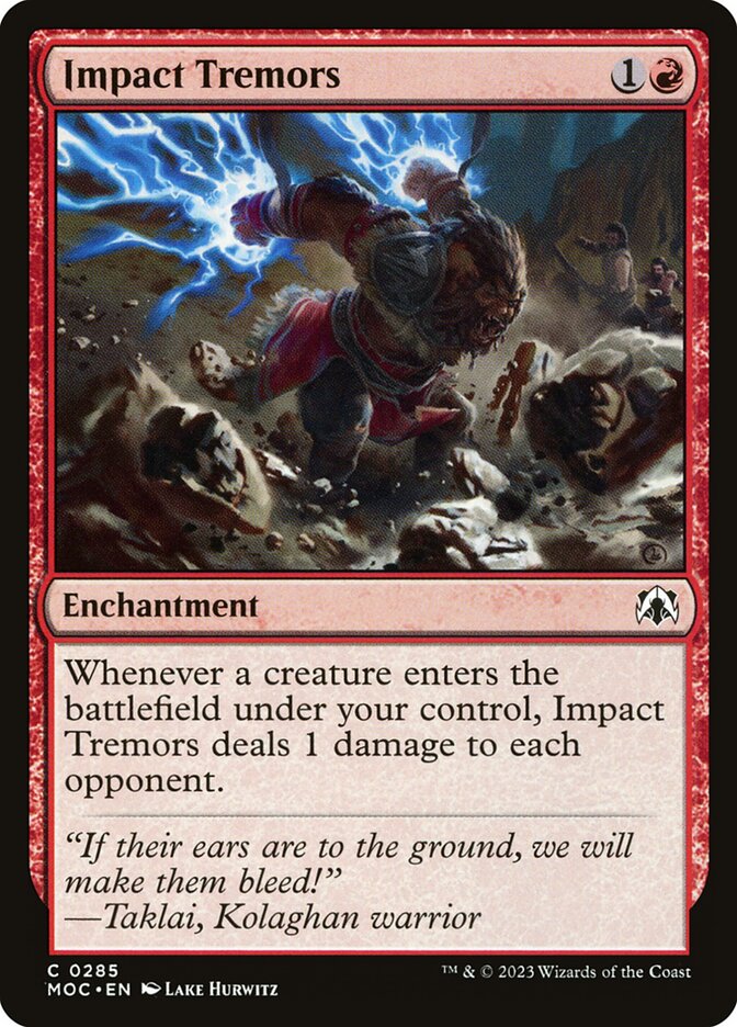 Impact Tremors card front