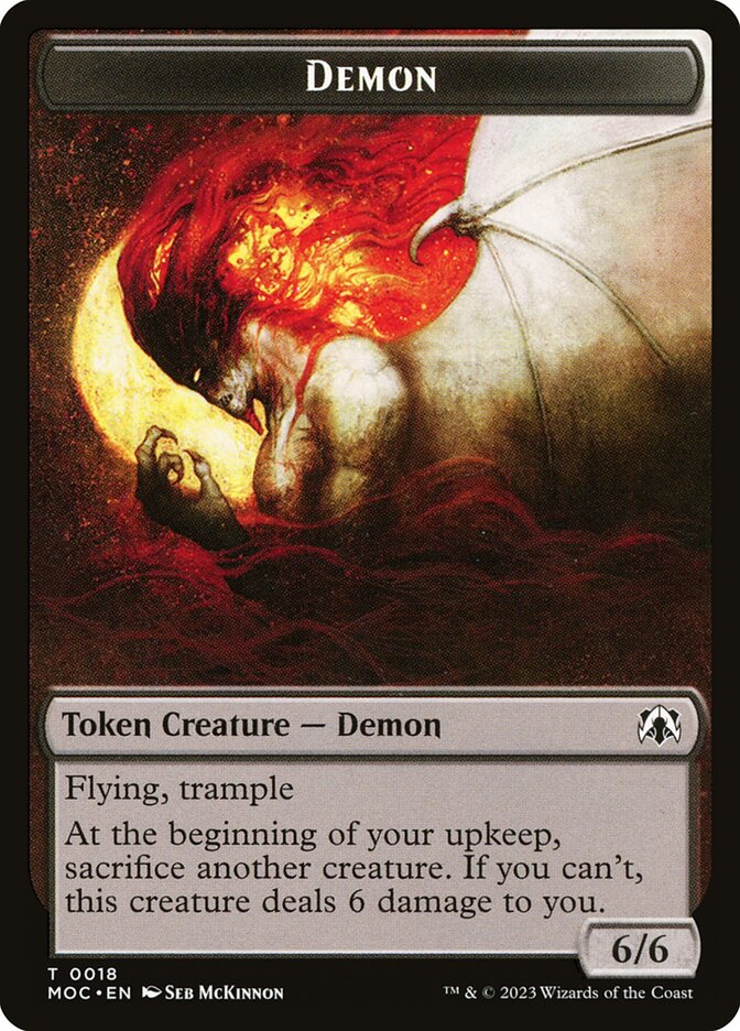 Demon card front