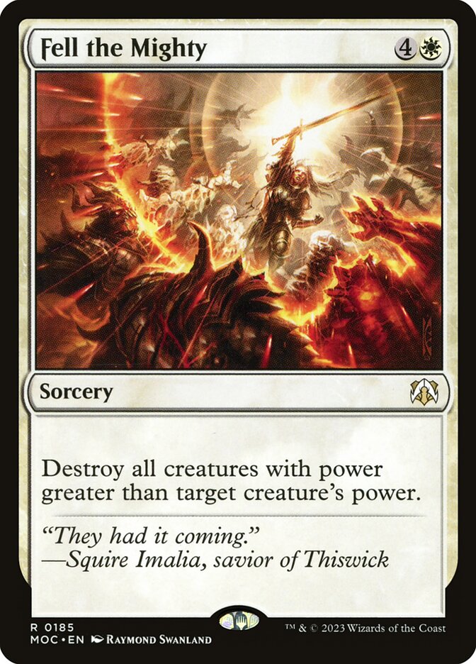 Fell the Mighty card front