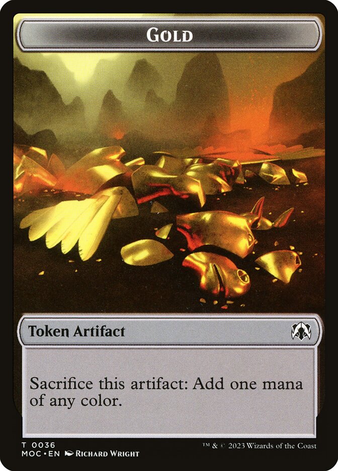 Gold card front