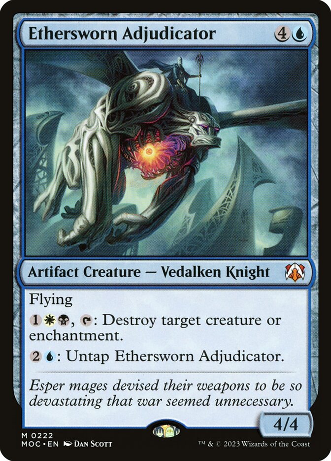 Ethersworn Adjudicator card front
