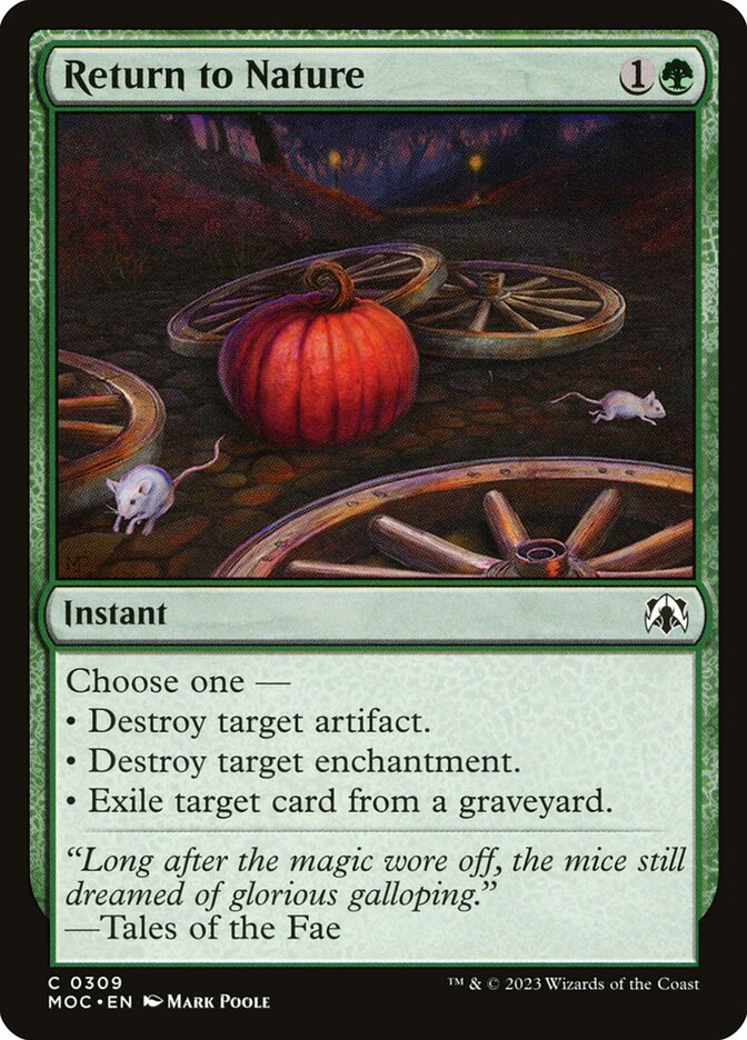 Return to Nature card front