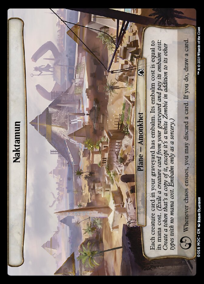 Naktamun card front