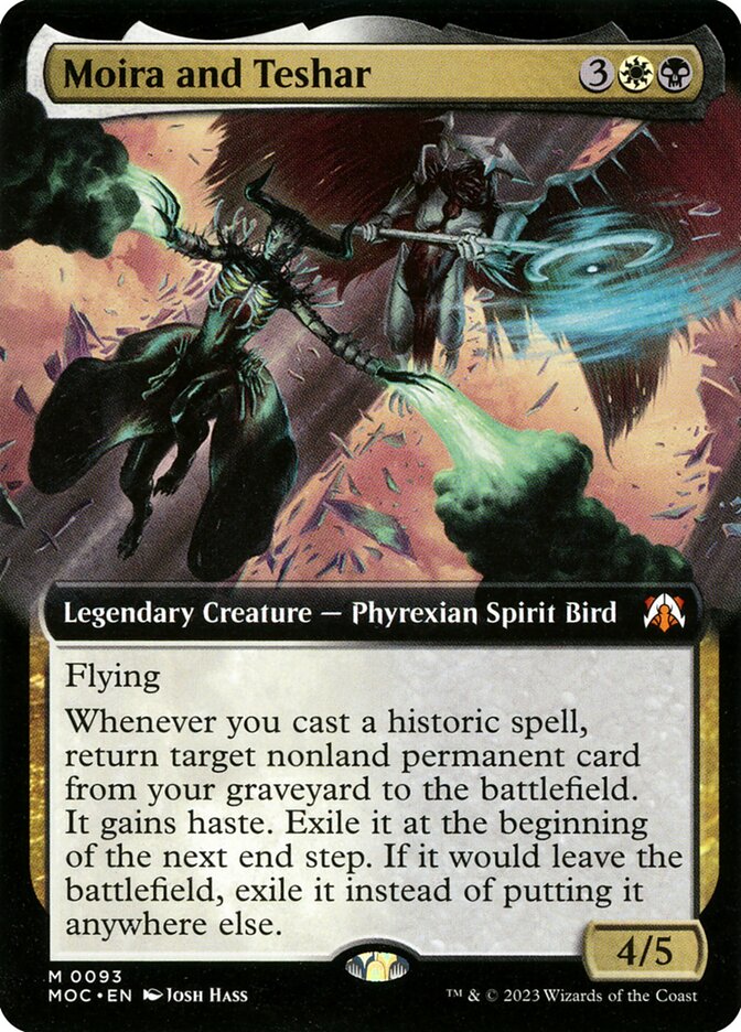 Moira and Teshar card front